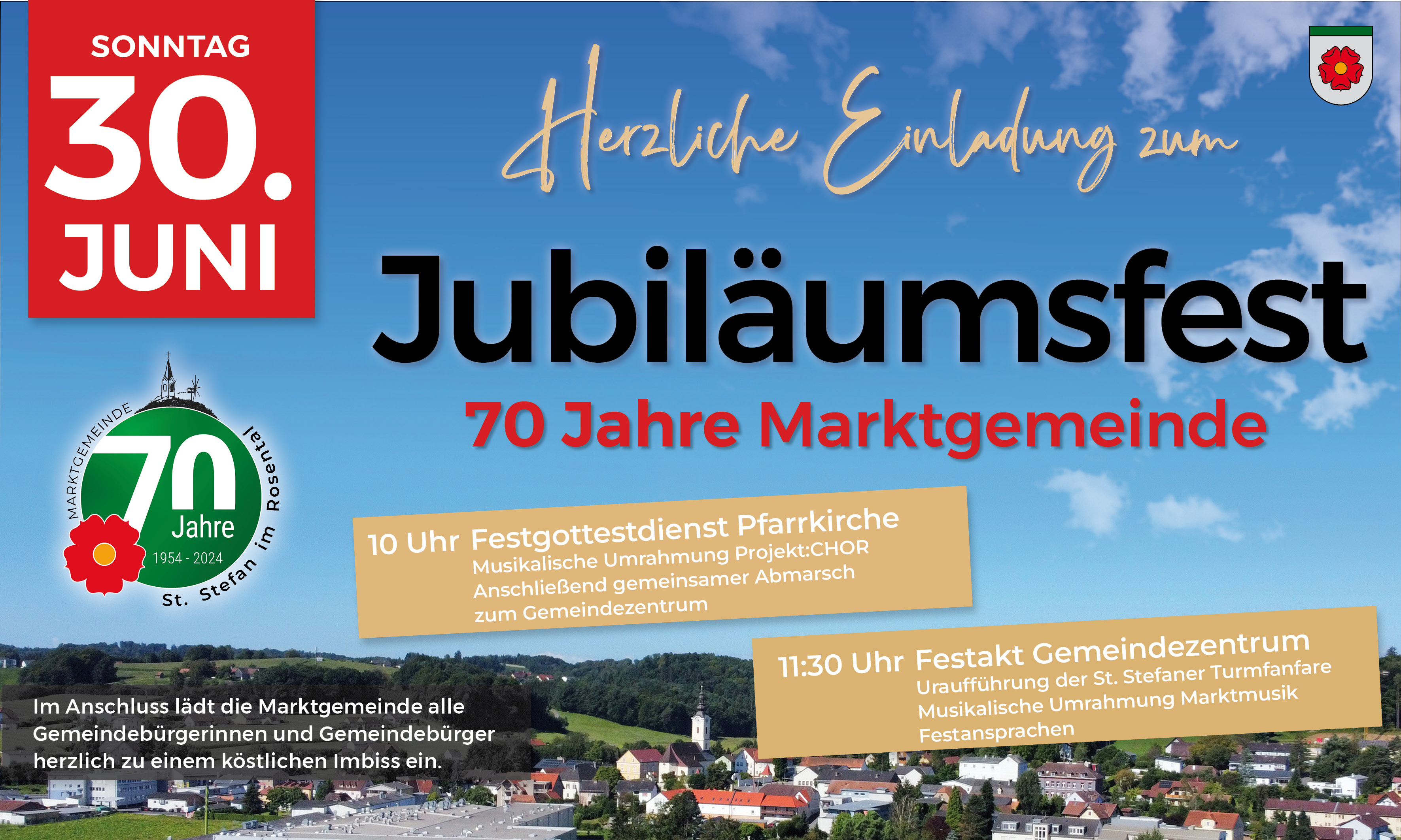 Jubiläumsfest 70 Jahre Marktgemeinde