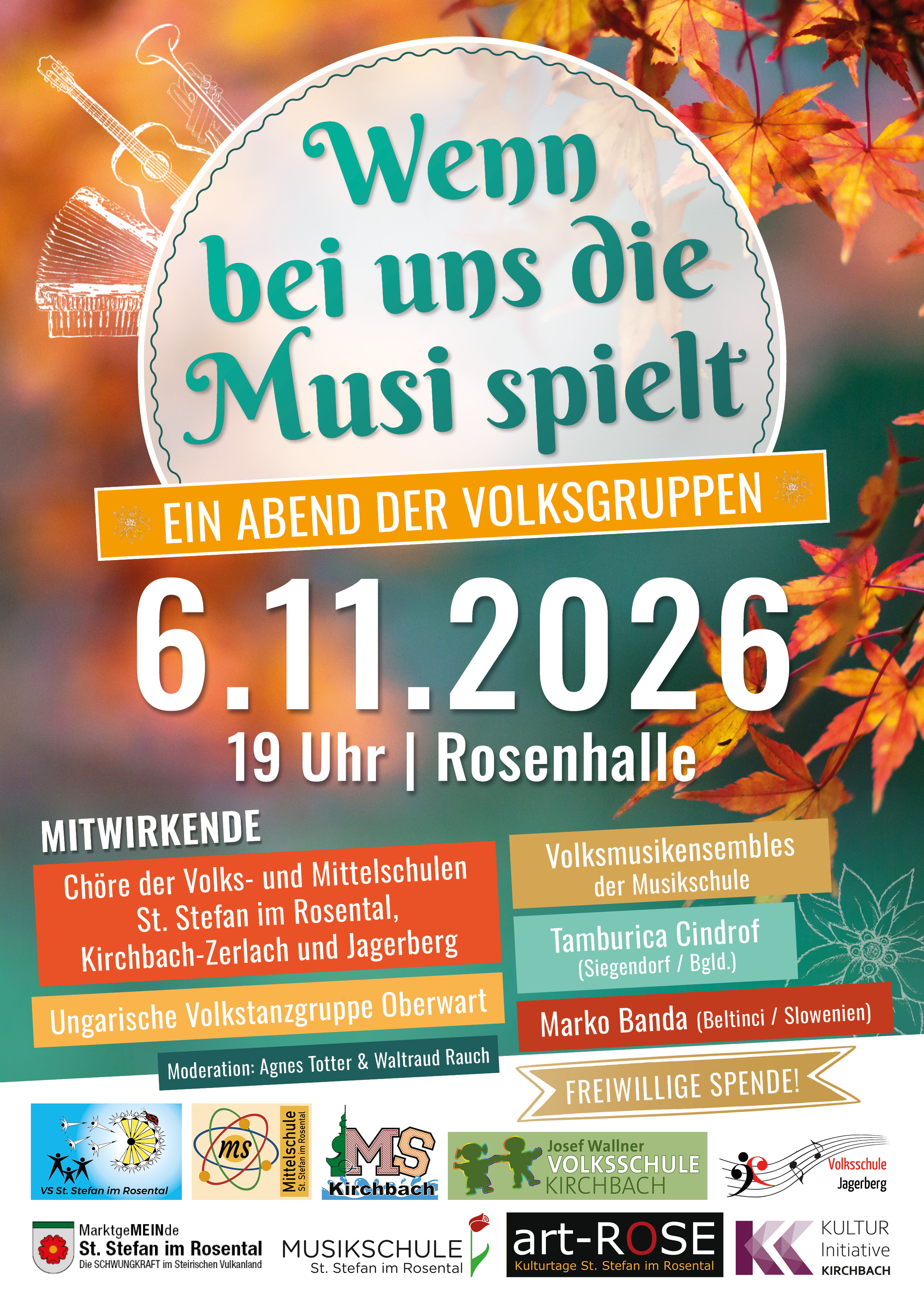Wenn bei uns die Musi spielt Plakat