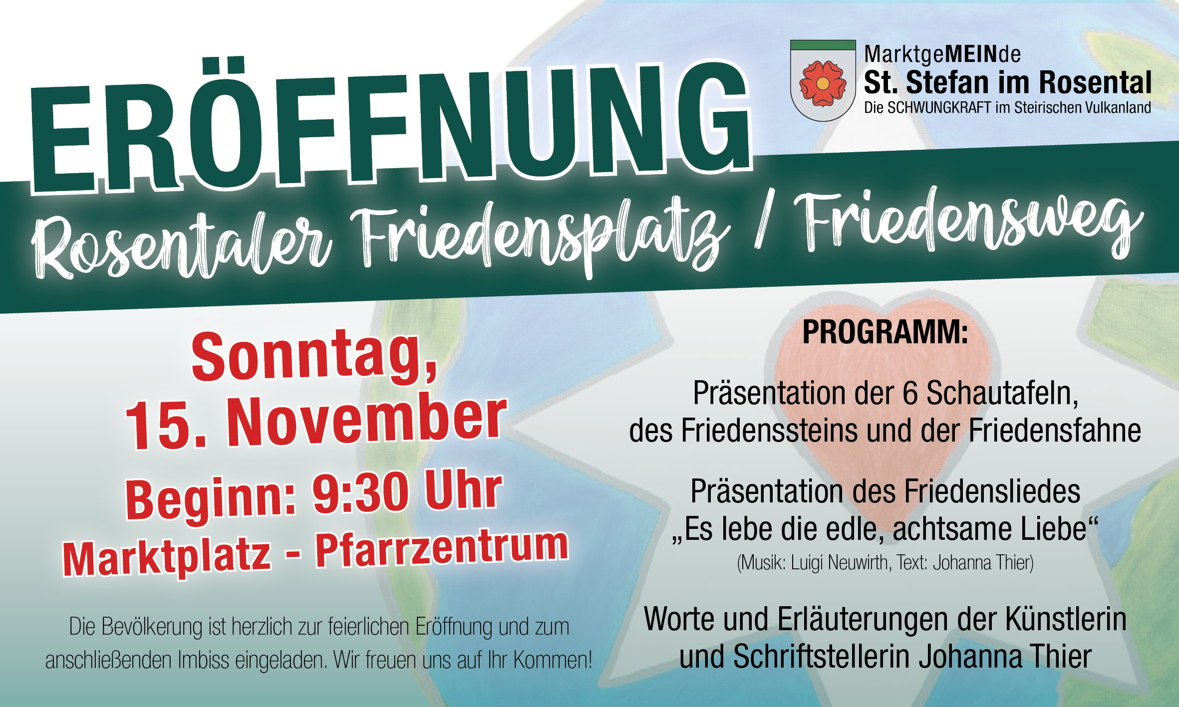 Eröffnung des Friedensweges